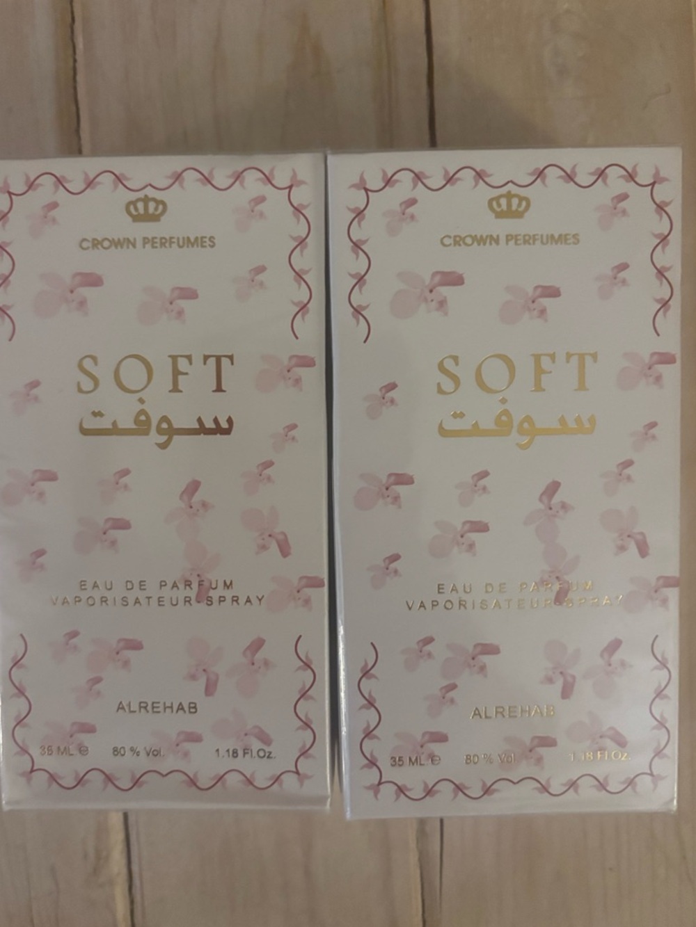 Soft Eau de Parfum by Al Rehab - 2- 35ml bottles